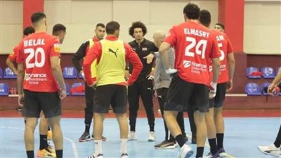 منتخب اليد فى مواجهة رومانيا ببطولة إسبانيا الدولية