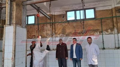 وكيل وزارة الطب البيطري يتفقد مجزر كفر الشيخ العمومي