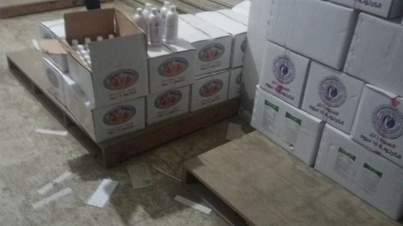 جانب من المضبوطات