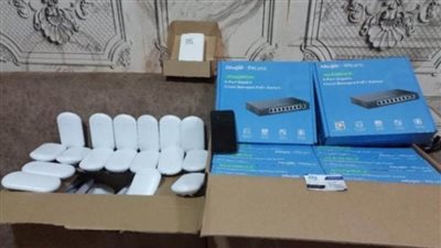 ضبط محلين لبيع أجهزة الريسيفر المعدة لفك شفرات القنوات الفضائية بالغربية 