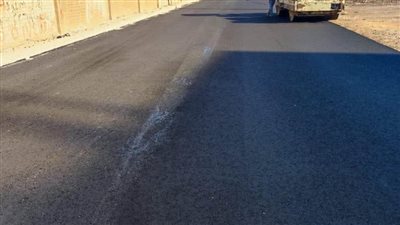  بالصور.. الغربية تنتهي من رصف شارع 