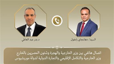 وزير الخارجية يناقش مع نظيره في موريشيوس إنشاء لجنة تجارية مشتركة