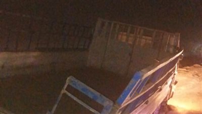 إصابة شخصين في إنقلاب سيارة محملة باسطوانات الأكسجين بأسيوط