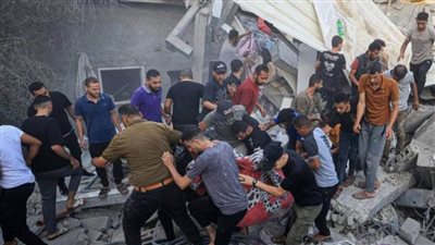 استشهاد 5 فلسطينيين إثر قصف الاحتلال الإسرائيلي لمنزل شمال غزة