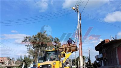 رفع كفاءة منظومة الإنارة العامة بالشوارع والطرق الرئيسية ببيلا