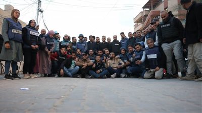  صحافيو غزة يلتقطون 