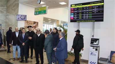 جولة تفقدية للجنة العليا للتفتيش الأمني والبيئي بمطار سفنكس الدولي