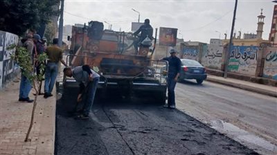 تنفيذ خطة رصف شاملة للقضاء على العشوائيات بشوارع كفر الدوار ورفع كفاءة الطرق وتحسين البنية التحتية