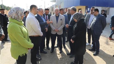 محافظ بني سويف يتفقد تطوير وتوسعة  المستشفى التخصصي ويناقش خطة الرصف