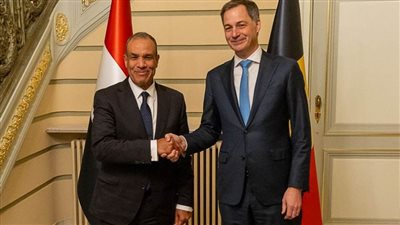 وزير الخارجية والهجرة يلتقى مع رئيس وزراء بلجيكا