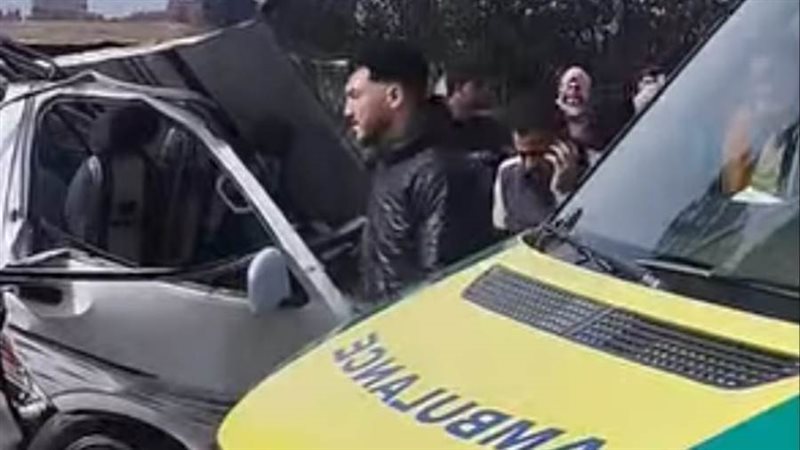 جانب من حادث التصادم