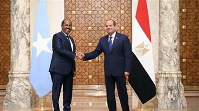 السيسي ورئيس الصومال يوقعان إعلانا سياسيا لترفيع العلاقات إلى 