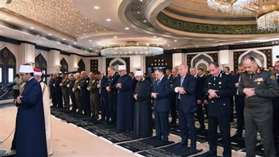  وزيرا الداخلية والأوقاف ومفتي الجمهورية ومحافظ القاهرة يؤدون صلاة الجمعة بمسجد الشرطة بالقاهرة الجديدة