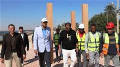 محافظ أسوان يشدد على سرعة الانتهاء من توسعة وتطوير كورنيش النيل 