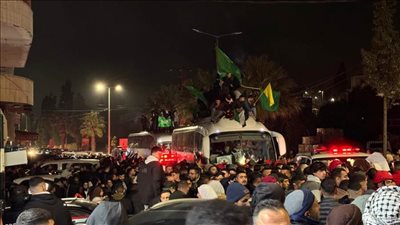 إسرائيل تفرج عن الدفعة الثانية من الأسري الفلسطينيين ضمن اتفاق وقف إطلاق النار