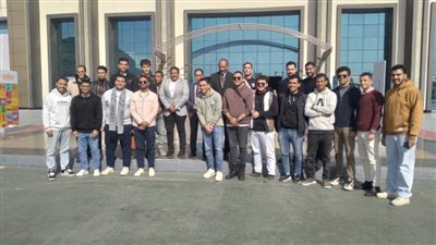 وفد طلابي بجامعة بني سويف يزور معرض القاهرة الدولي للكتاب