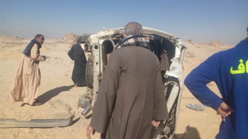 إنقلاب سيارة ميكروباص