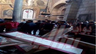 مصدر كنسي: سيدة زرعت القنبلة داخل مصلى السيدات بالكنيسة