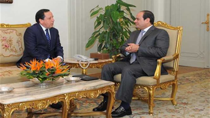 الرئيس السيسى يستقبل