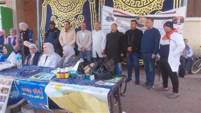 بالصور.. قافلة بيطرية في مركز بسيون بالغربية ضمن المبادرات الرئاسية