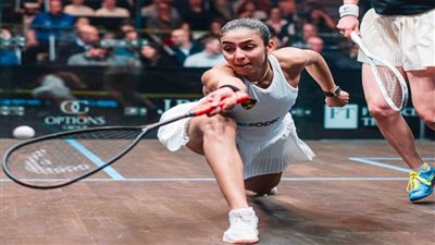 تأهل لاعبي دجلة هانيا الحمامي وعلي فرج لنهائي جي بي مورجان للإسكواش