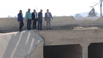 سامي علام يتفقد جاهزية أعمال الحماية لمخرات السيول بسنور وبياض العرب ببني سويف