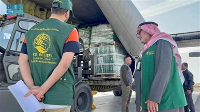 وصول الطائرة الإغاثية السعودية الـ56 لمساعدة الشعب الفلسطيني في قطاع غزة   