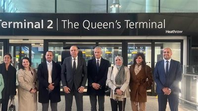 وزير الطيران ومرفقوه يتفقدون مطار هيثرو بلندن لتعزيز التعاون الدولي والاستفادة التجربة البريطانية
