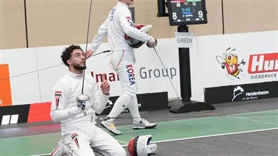 محمد السيد يضمن ميدالية لمصر بكأس العالم لسيف المبارزة بألمانيا