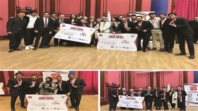 فوز فريقين بقسم التقنية الحيوية بعلوم القاهرة بالمركزين الأول والثاني بمسابقة SOIE