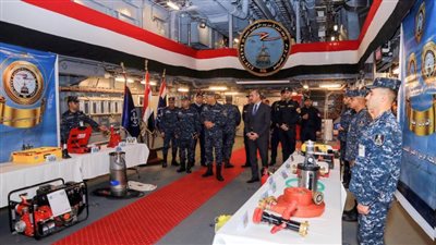 القوات البحرية تستقبل وفدًا من الإدارة العامة للحماية المدنية بوزارة الداخلية