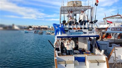 أفراح بعد انطلاق بطولة الجونة الدولية لصيد الأسماك 