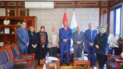 جامعة دمنهور تستقبل وفد الهيئة القومية لضمان جودة التعليم لاعتماد كليتي الطب البيطري والتربية للطفولة المبكرة