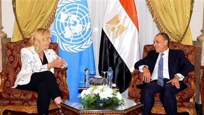 وزير الخارجية يستقبل كبيرة مُنسقي الأمم المتحدة للشئون الإنسانية 