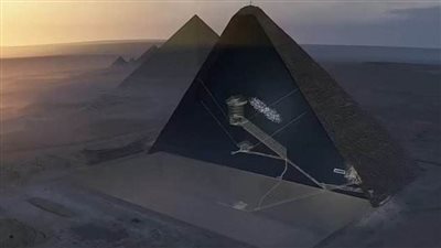 عاجل.. الموجات الكهرومغناطيسية تكشف شكلًا غامضًا في أهرامات الجيزة
