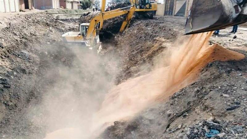 جانب من أعمال التغطية