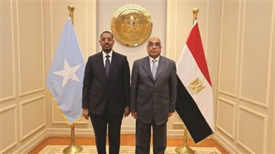 وزير العدل يستقبل نظيره بجمهورية الصومال
