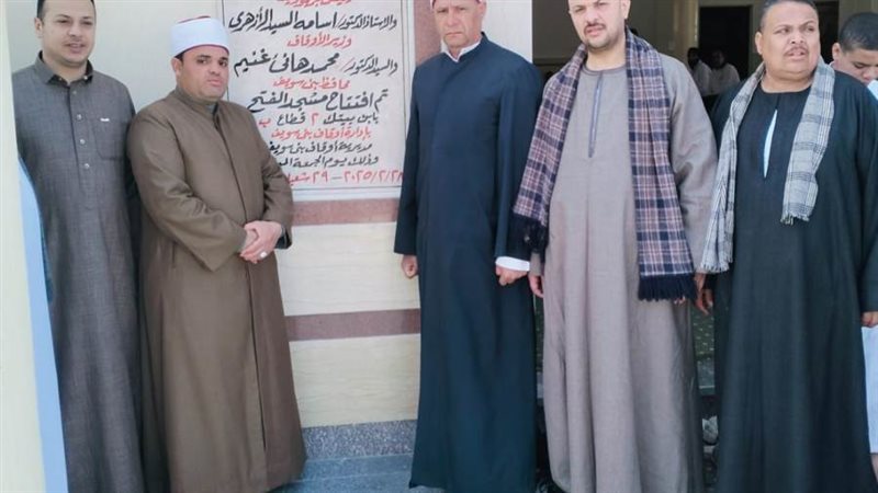 افتتاح مسجد ببنى