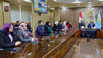 اجتماع موسع لمناقشة تنفيذ الهوية البصرية بكفر الشيخ