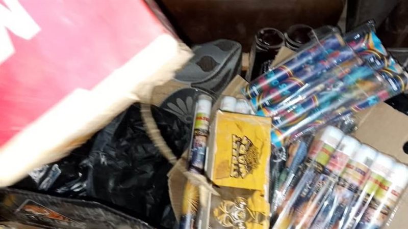 ضبط العاب ناريه بالمنيا