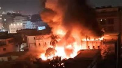  وزير الصحة يتفقد المعامل المركزية والتراخيص لمتابعة تداعيات الحريق المجاور