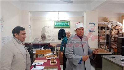 شهاوي يتفقد سير العمل بديوان عام منطقة كفر الشيخ الأزهرية