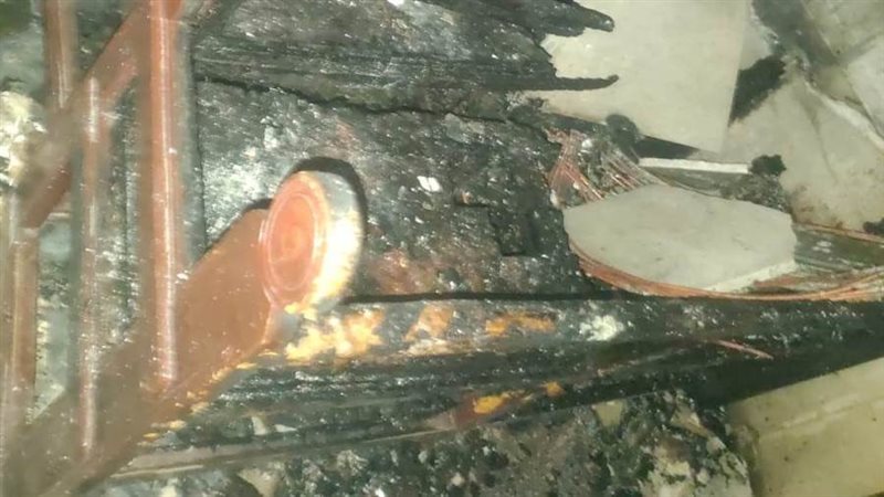 حريق بالدكك