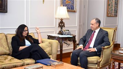 وزير الخارجية والهجرة يستقبل المبعوث التجاري البريطاني الخاص لمصر
