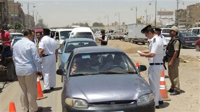 ضبط شخص بالجيزة لقيامه باستبدال اللوحات المعدنية لسيارته بأخرى مخالفة