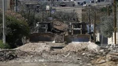 الاحتلال يجرف محيط المقبرة القديمة وأجزاء من حي الهدف في جنين