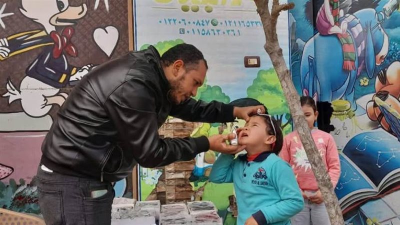 جانب من القافلة الطبية