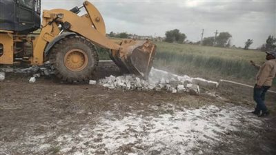 البحيرة: إزالة 18 حالة تعدٍ واسترداد 1435 مترًا من أملاك الدولة