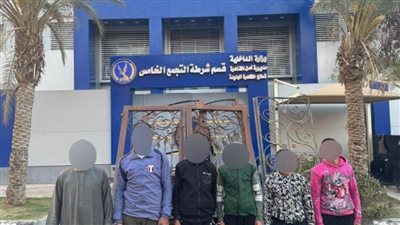  كشف ملابسات تداول فيديو  يتضمن قيام 4 أشخاص بسرقة باب حديدي لفيلا بالقاهرة