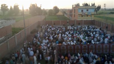 بالصور| ساحات مراكز الشباب والرياضة كاملة العدد في صلاة العيد بالغربية